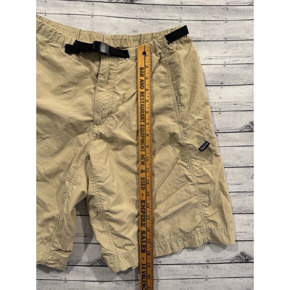 Patagonia Mens Hiking Short Sz M Khaki Tan Belted Hiking Outdoor 10" Inseam - Picture 8 of 16